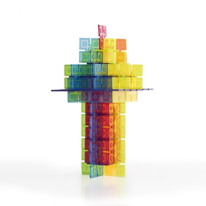 Alternate Image #1 of Interlox Squares - 40 Piece Set