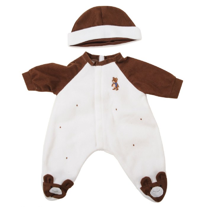 Alternate Image #1 of Soft and Loveable 20" Realistic Doll Clothes with Booties - Set of 3