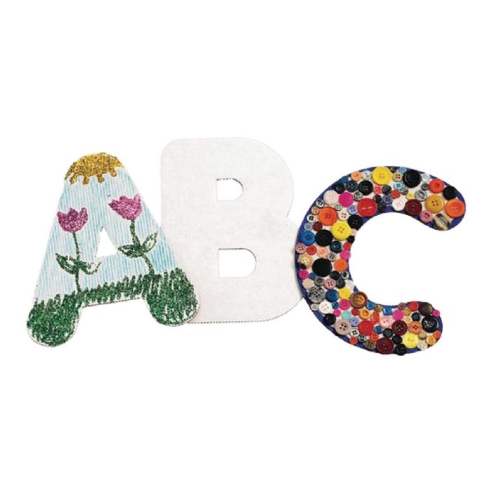 Alternate Image #1 of Uppercase Collage Letters