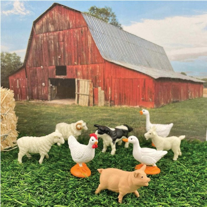 Alternate Image #1 of Farm Animal Minis - Set of 12