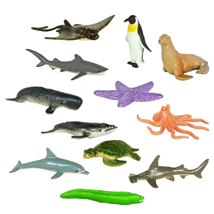 Primary Image of Ocean Animal Minis - Set of 12