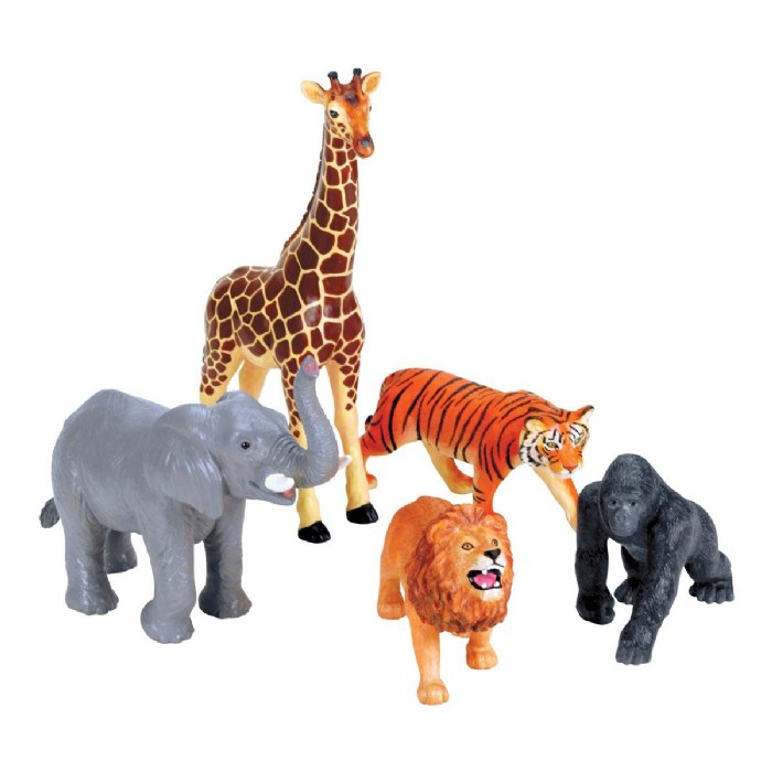 Alternate Image #1 of Jumbo Animals Set of 18 - Farm, Jungle, & Pets