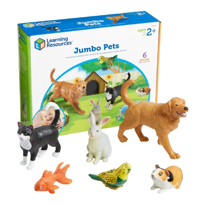 Alternate Image #1 of Jumbo Animals from the Jungle, Zoo and Farm - 24 Pieces