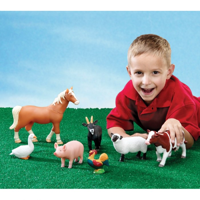 Alternate Image #1 of Jumbo Animals from the Jungle, Zoo and Farm - 24 Pieces