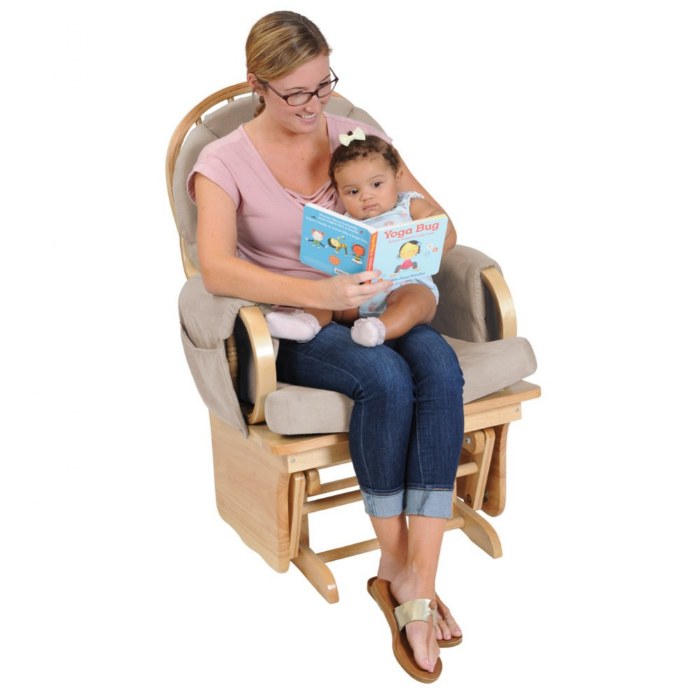 Alternate Image #1 of Gentle Glider with Fabric Cushions