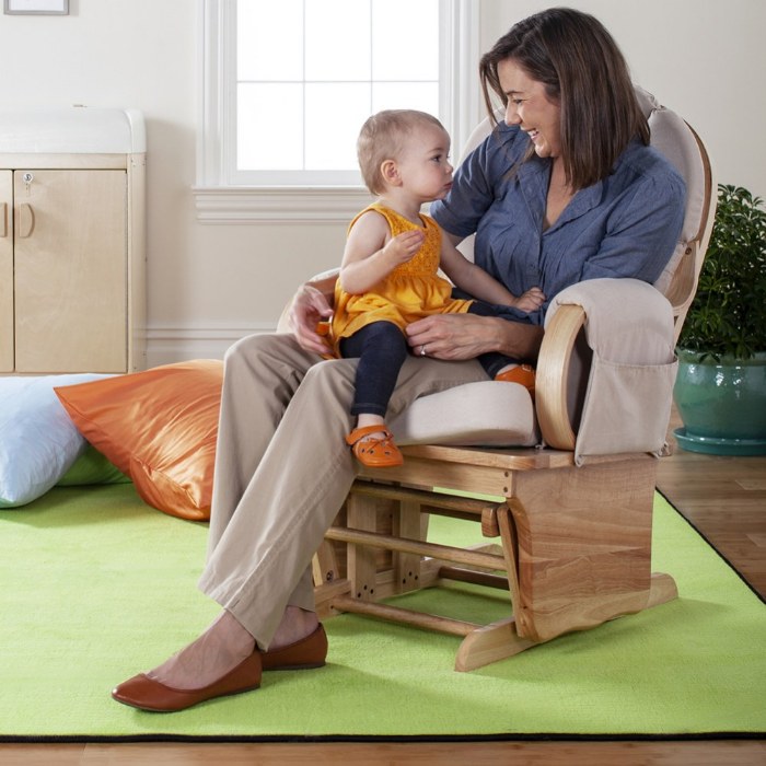Alternate Image #1 of Gentle Glider with Fabric Cushions