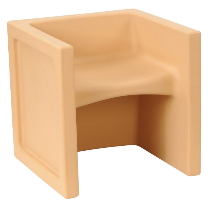 Alternate Image #1 of Versatile Comfortable Cube Chair - Natural