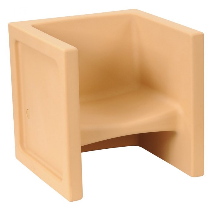 Primary Image of Versatile Comfortable Cube Chair - Natural