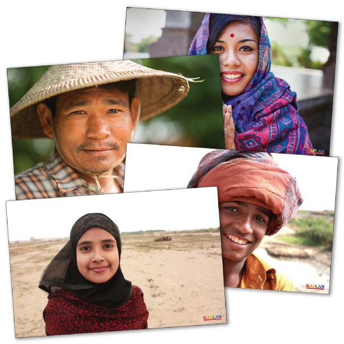 Alternate Image #1 of Diverse Smiling Faces From Around the World Poster - Set of 12