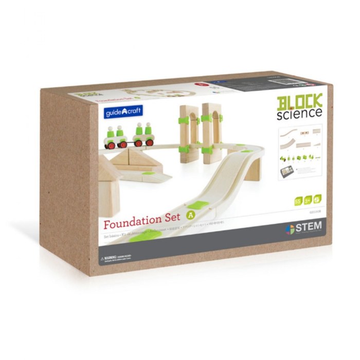Alternate Image #1 of Block Science Foundation Set A - 55 Piece Set