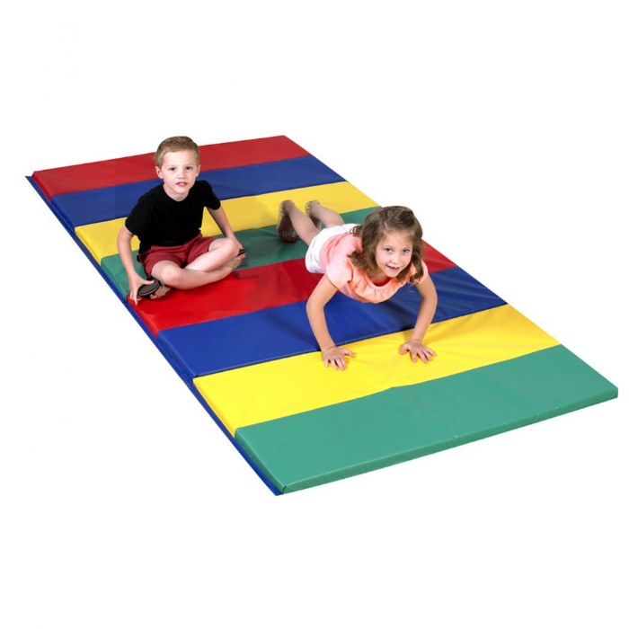 Primary Image of Rainbow Folding Gym Mat - 4' x 8'