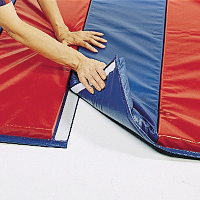 Alternate Image #1 of Rainbow Folding Gym Mat - 4' x 8'