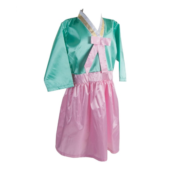 Alternate Image #1 of Festive Multiethnic Korean Hanbok Girl Garment