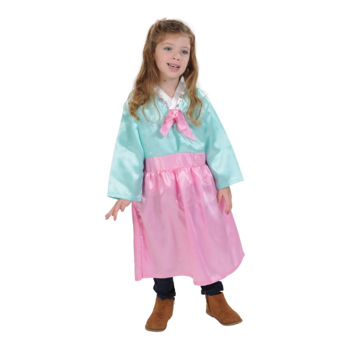 Alternate Image #1 of Festive Multiethnic Korean Hanbok Girl Garment