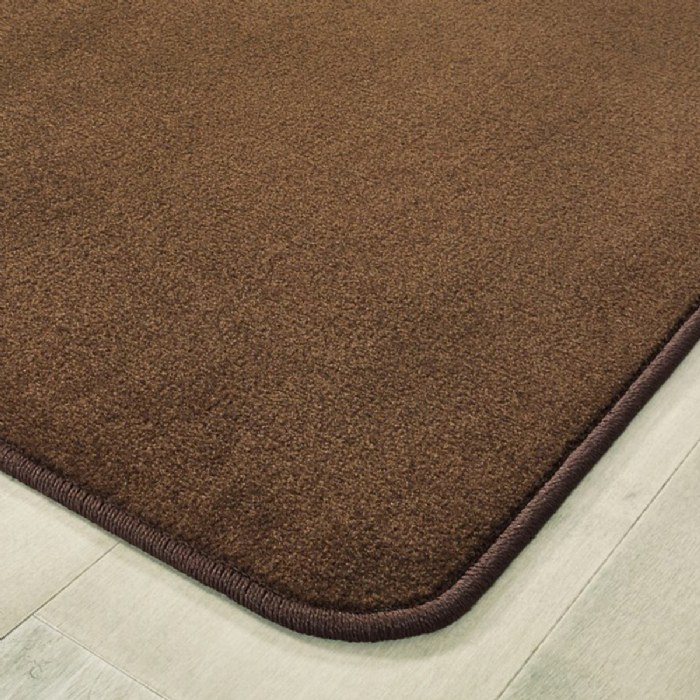 Alternate Image #1 of Mt. Shasta Solid Carpet - Cocoa - 4' x 6' Rectangle