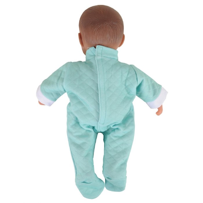 Alternate Image #1 of Soft Body 11" Baby Doll with Romper and Cap - Hispanic