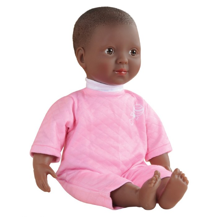 Alternate Image #1 of Soft Body 16" Baby Doll with Blanket - African American