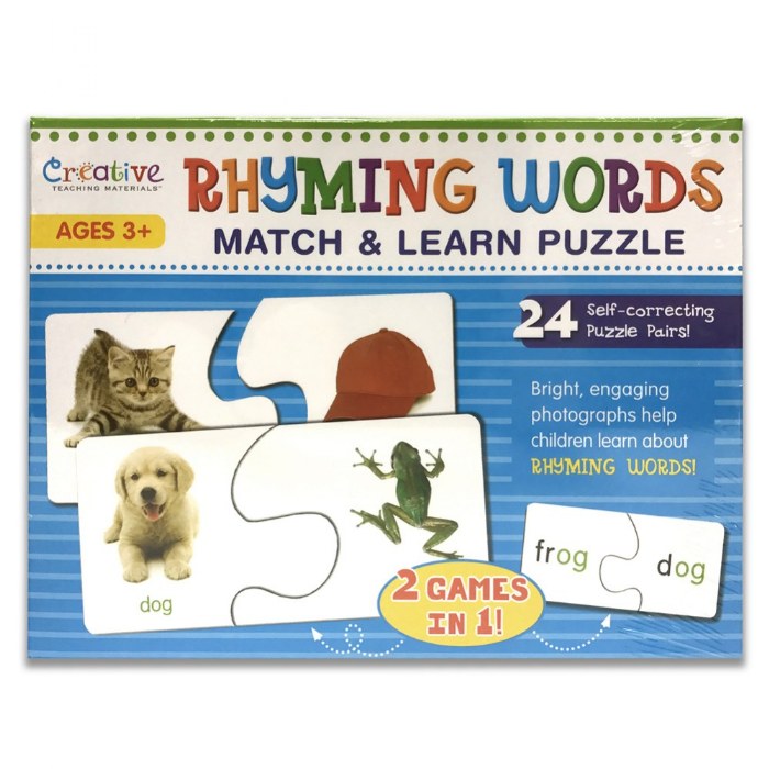 Primary Image of Rhyming and Learning First Words Match and Learn Puzzles