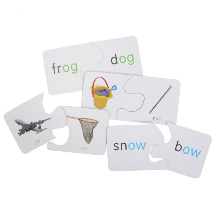 Alternate Image #1 of Rhyming and Learning First Words Match and Learn Puzzles