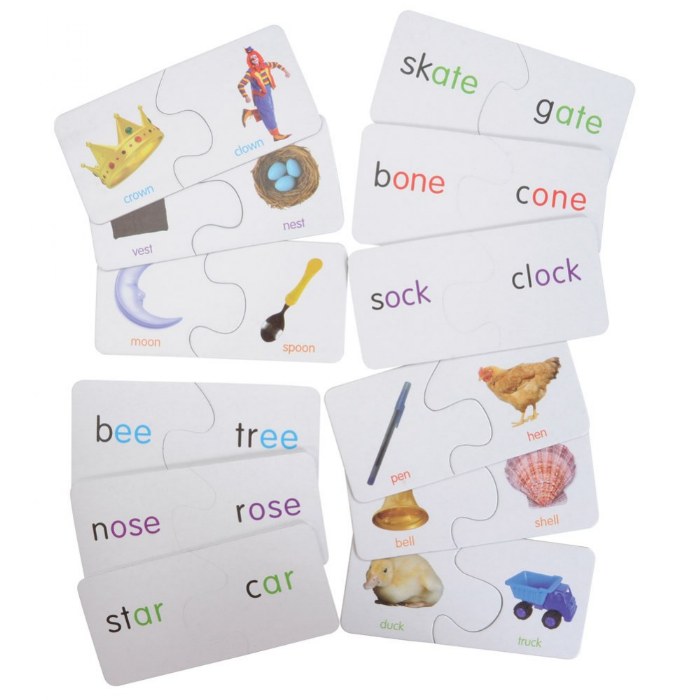 Alternate Image #1 of Rhyming and Learning First Words Match and Learn Puzzles