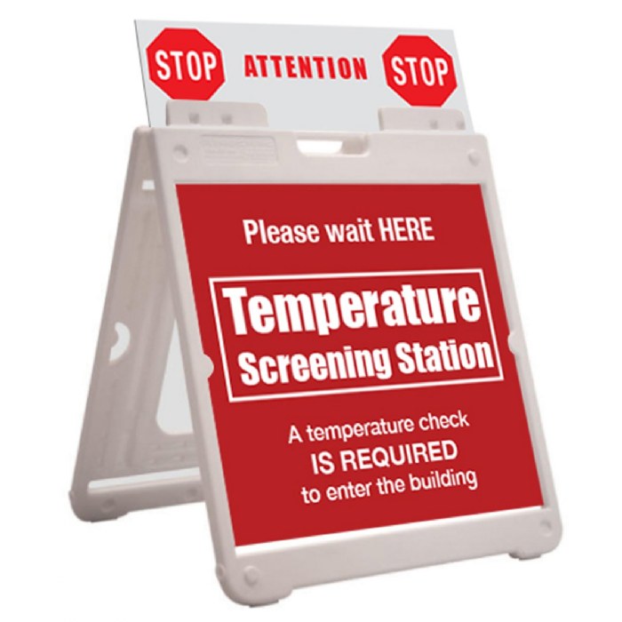 Alternate Image #1 of SimpoSquare&trade; A Frame Sign Holder - 24" x 24"