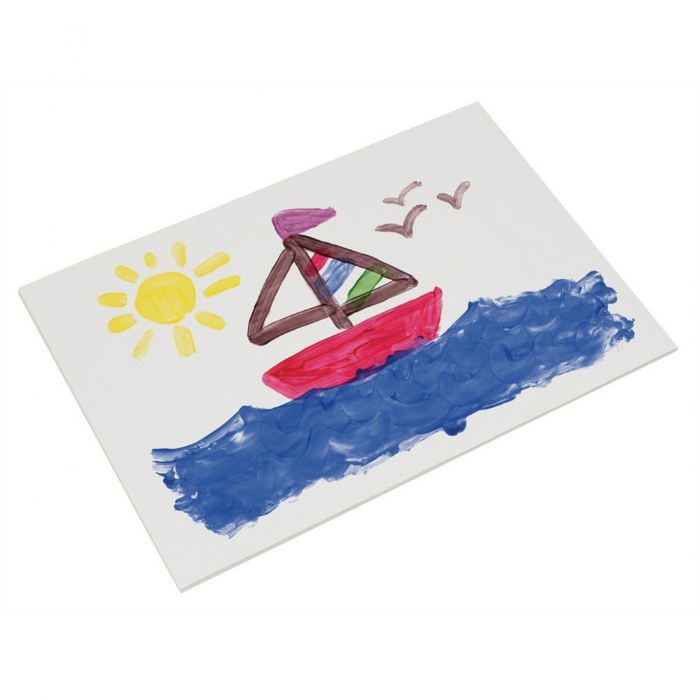 Primary Image of Non-Absorbent, Coated Finger Paint Paper - 100 Sheets - 16" x 22"