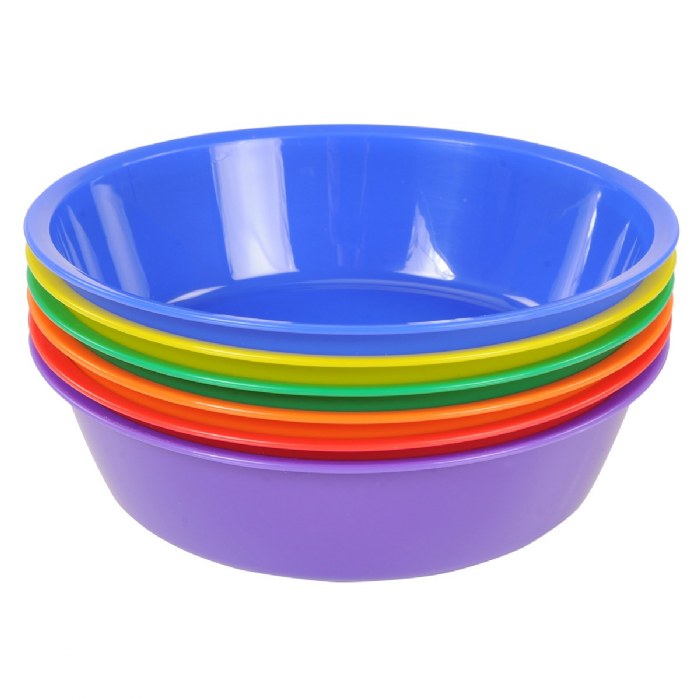Alternate Image #1 of Plastic Sorting and Mixing Bowls - Set of 6