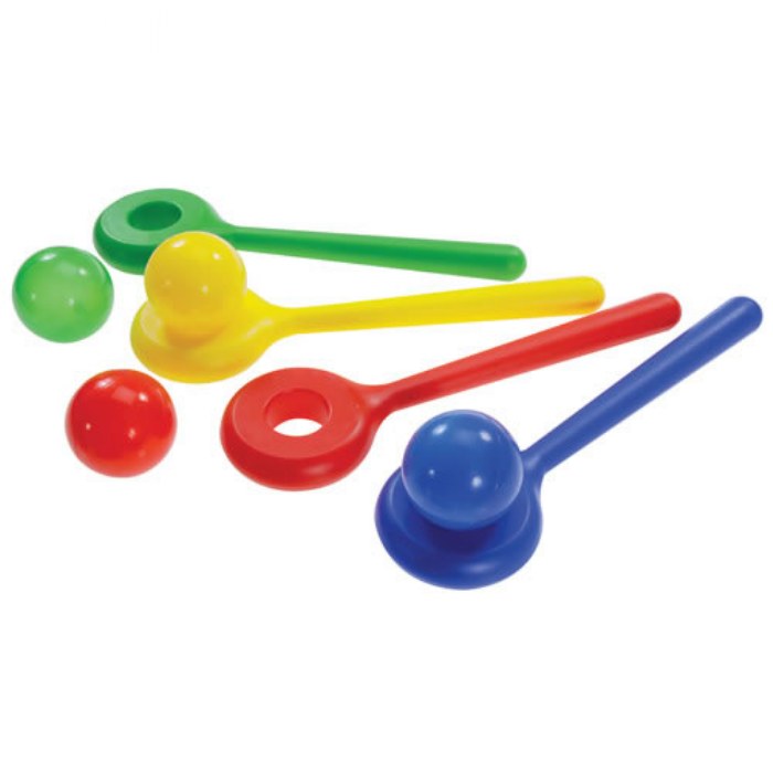 Primary Image of Balancing Paddle and Ball Set - 8 Pieces