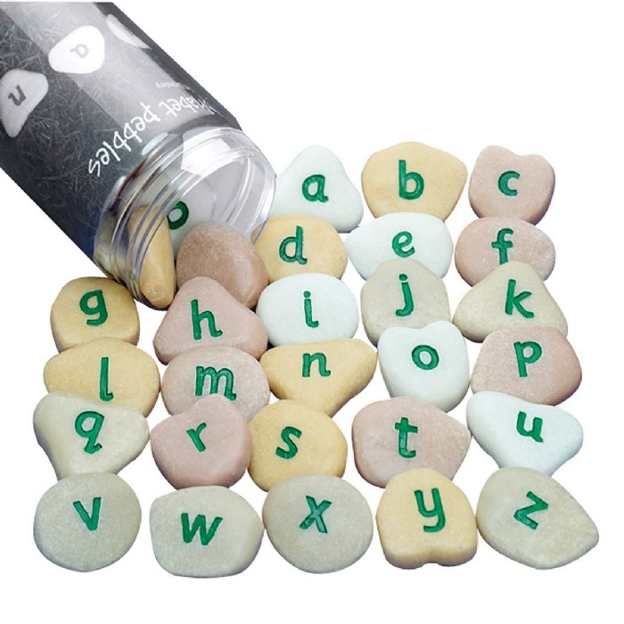 Primary Image of Lowercase Alphabet Pebbles - Set of 26