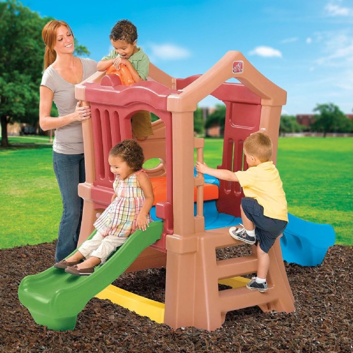 Alternate Image #1 of Play Up Double Slide Climber