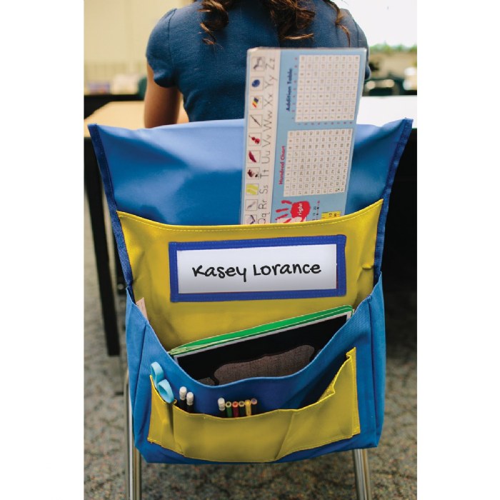 Alternate Image #1 of Chairback Buddy - Blue/Yellow