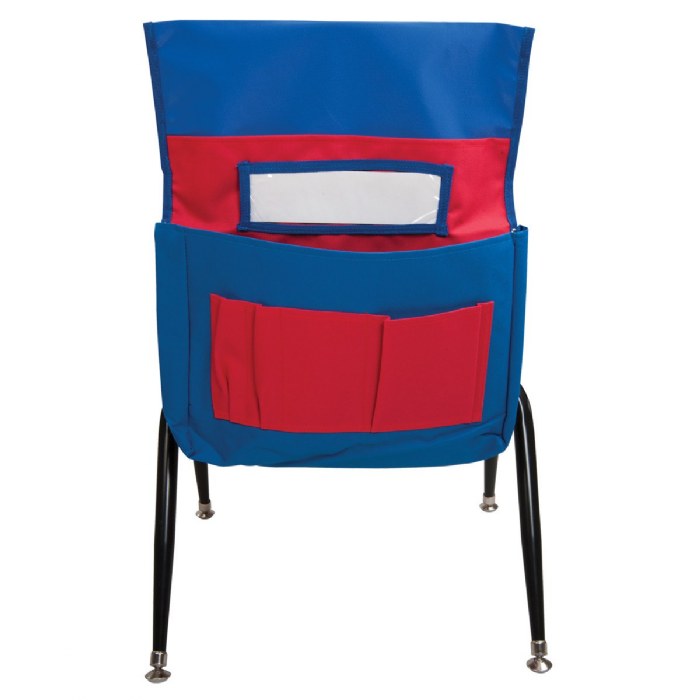 Alternate Image #1 of Chairback Buddy - Blue/Red