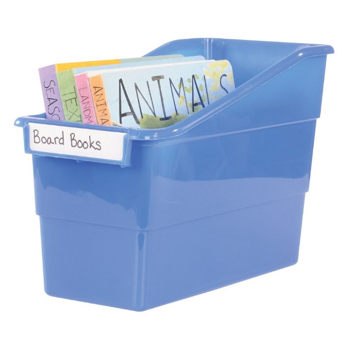 Alternate Image #1 of Shelf File Set of 4 - Blue