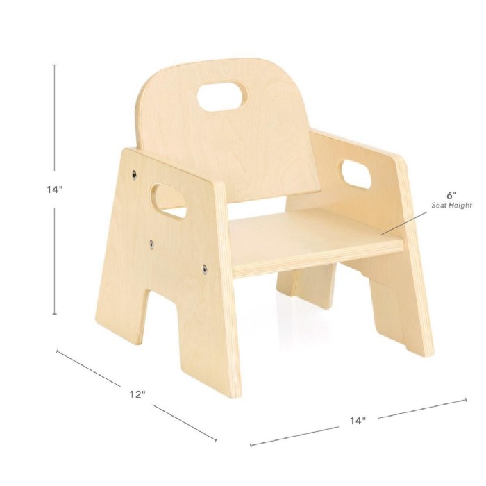 Alternate Image #1 of 6" Toddler Stacking Chair - Set of 2