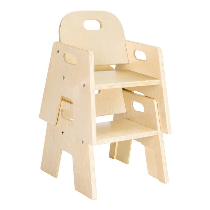Alternate Image #1 of Toddler Stacking Chair 7" Seat Height - Set of 2