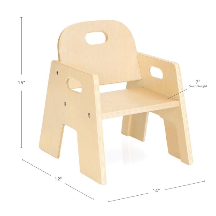 Alternate Image #1 of Toddler Stacking Chair 7" Seat Height - Set of 2