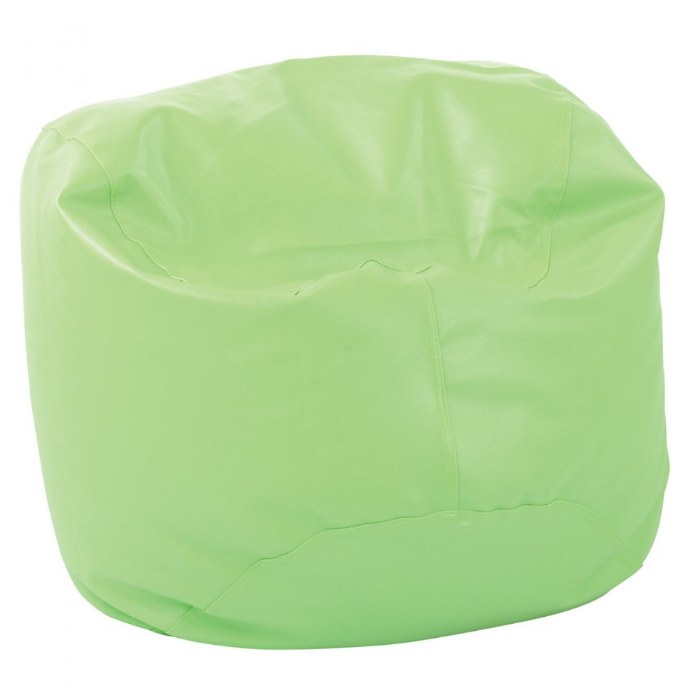 Primary Image of 30" Vinyl Bean Bag Chair - Lime Green