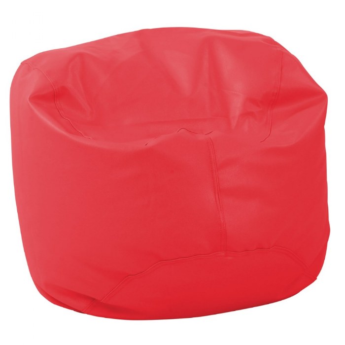 Primary Image of 26" Vinyl Bean Bag Chair - Red