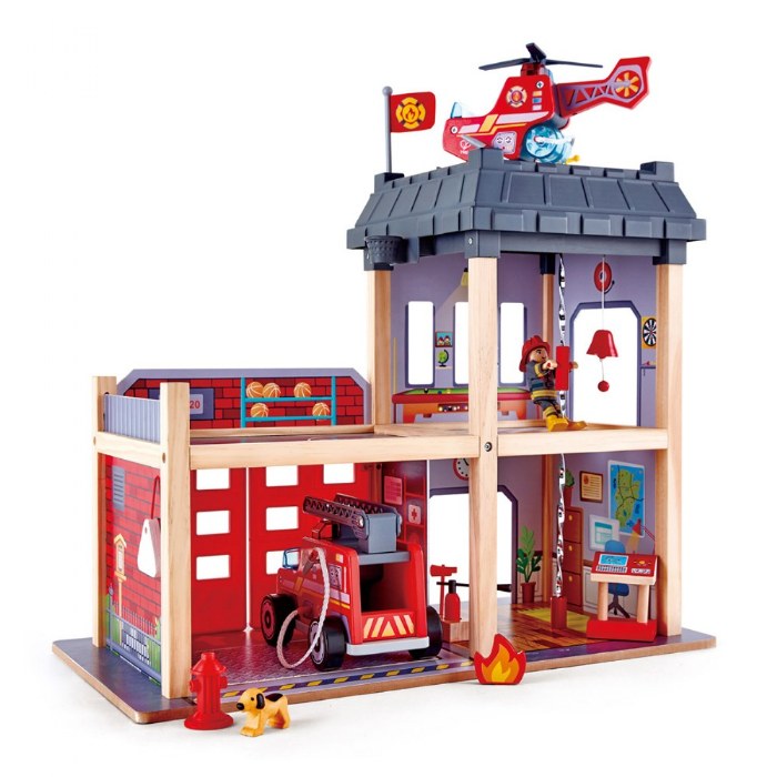 Alternate Image #1 of Tri-level Wooden Fire Station