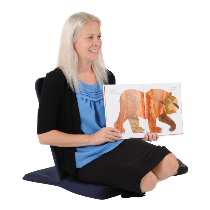 Alternate Image #1 of Back Jack Portable Soft Chair with Support - Navy