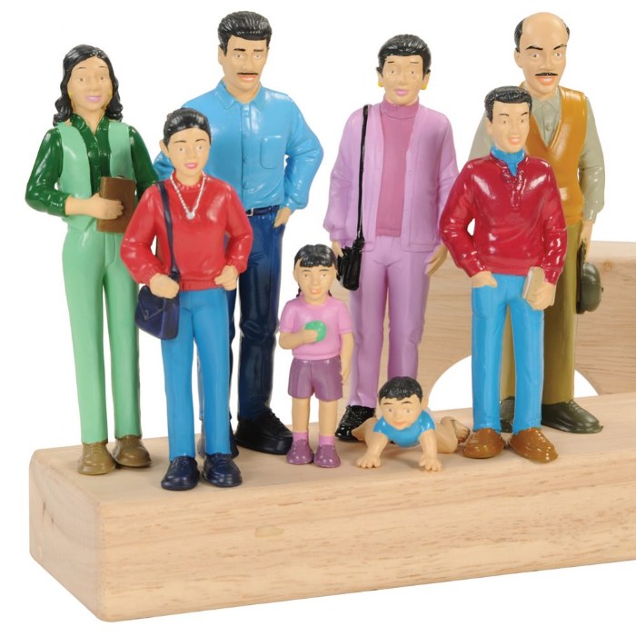 Alternate Image #1 of Block Family Multi-Generation Play Set - Hispanic
