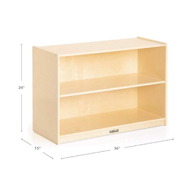 Alternate Image #1 of Carolina 2-Shelf Storage Unit - Solid Back