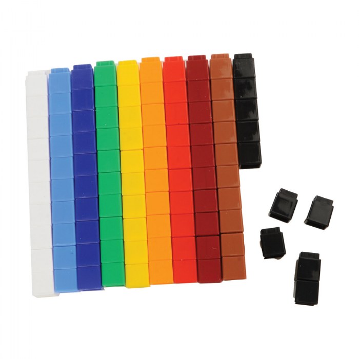 Alternate Image #1 of Unifix&reg; Cubes Math Manipulatives - 100 Pieces