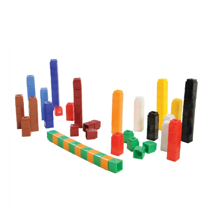 Alternate Image #1 of Unifix&reg; Cubes Math Manipulatives - 100 Pieces