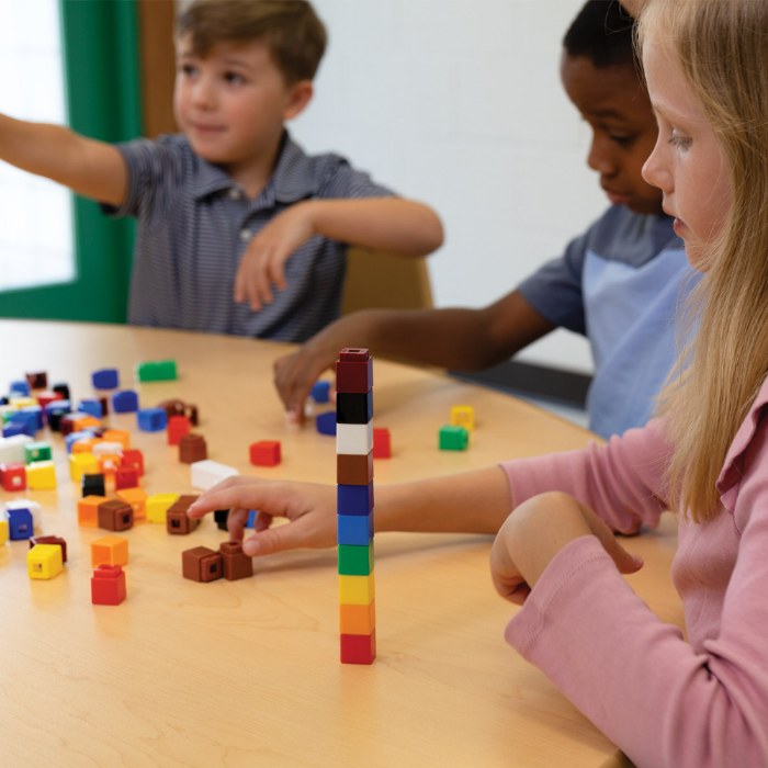 Alternate Image #1 of Unifix&reg; Cubes Math Manipulatives - 100 Pieces