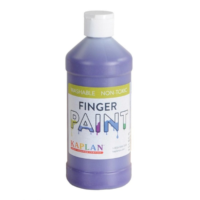 Primary Image of Washable Glitter Finger Paint - Violet