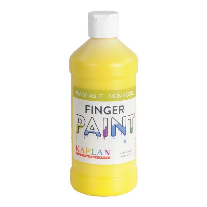 Primary Image of Washable Glitter Finger Paint - Yellow