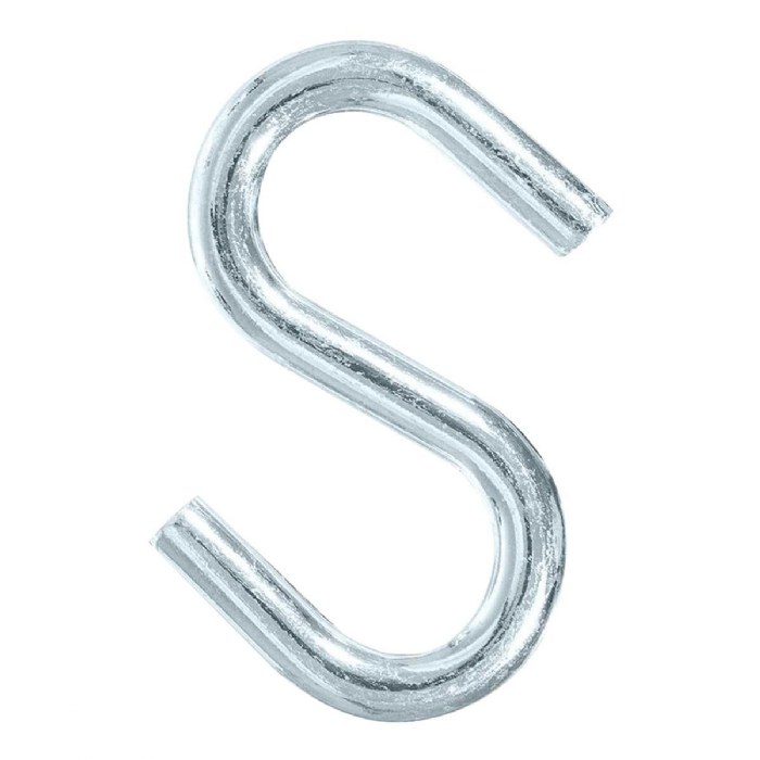 Primary Image of 5/16" x 3" Zinc Plated "S" Hook