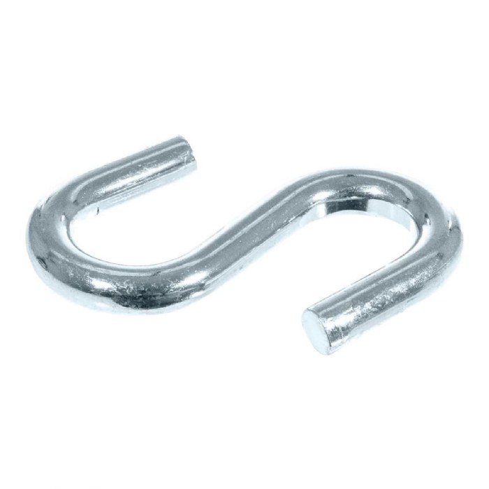 Alternate Image #1 of 5/16" x 3" Zinc Plated "S" Hook