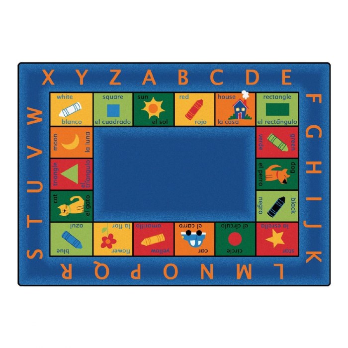 Primary Image of Bilingual Circletime Rug - 8'4" x 11'8" Rectangle
